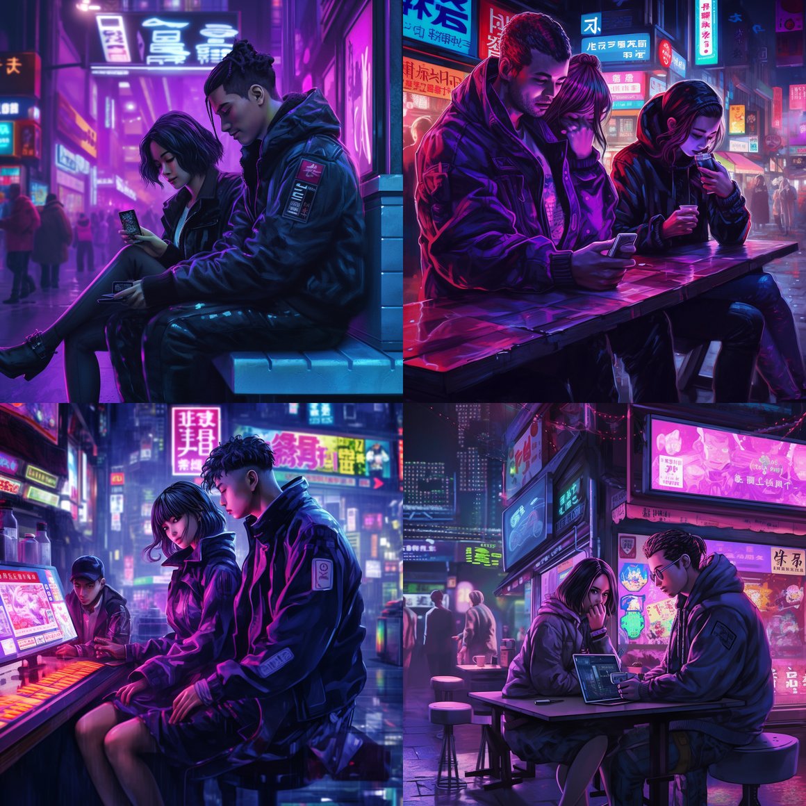 Neon Nights: An Urban Tech Odyssey