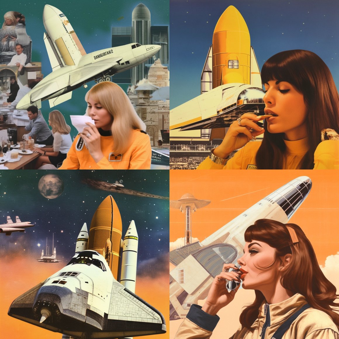 Retrograde Collage: A Vintage Aesthetic Journey