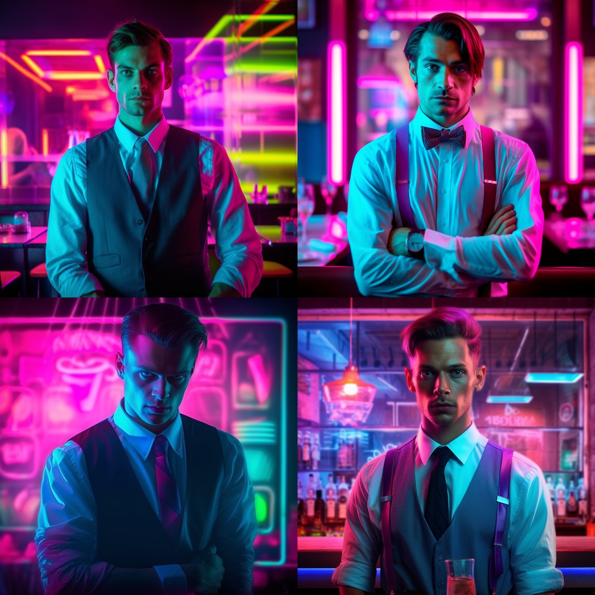 Neon Nights: An Interlude with a Cyberpunk German Waiter