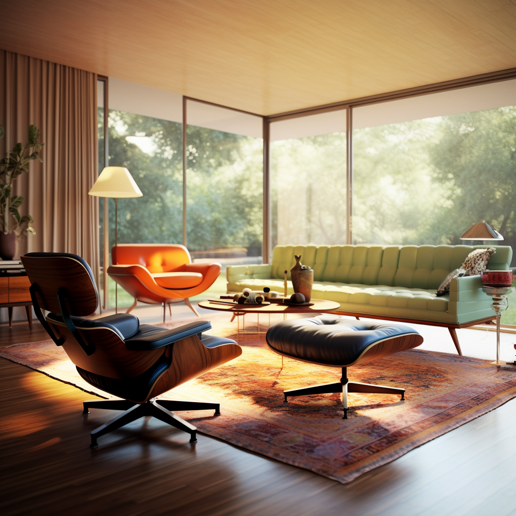 Ultra-Realistic Mid-Journey: Luxurious Living Room Detail