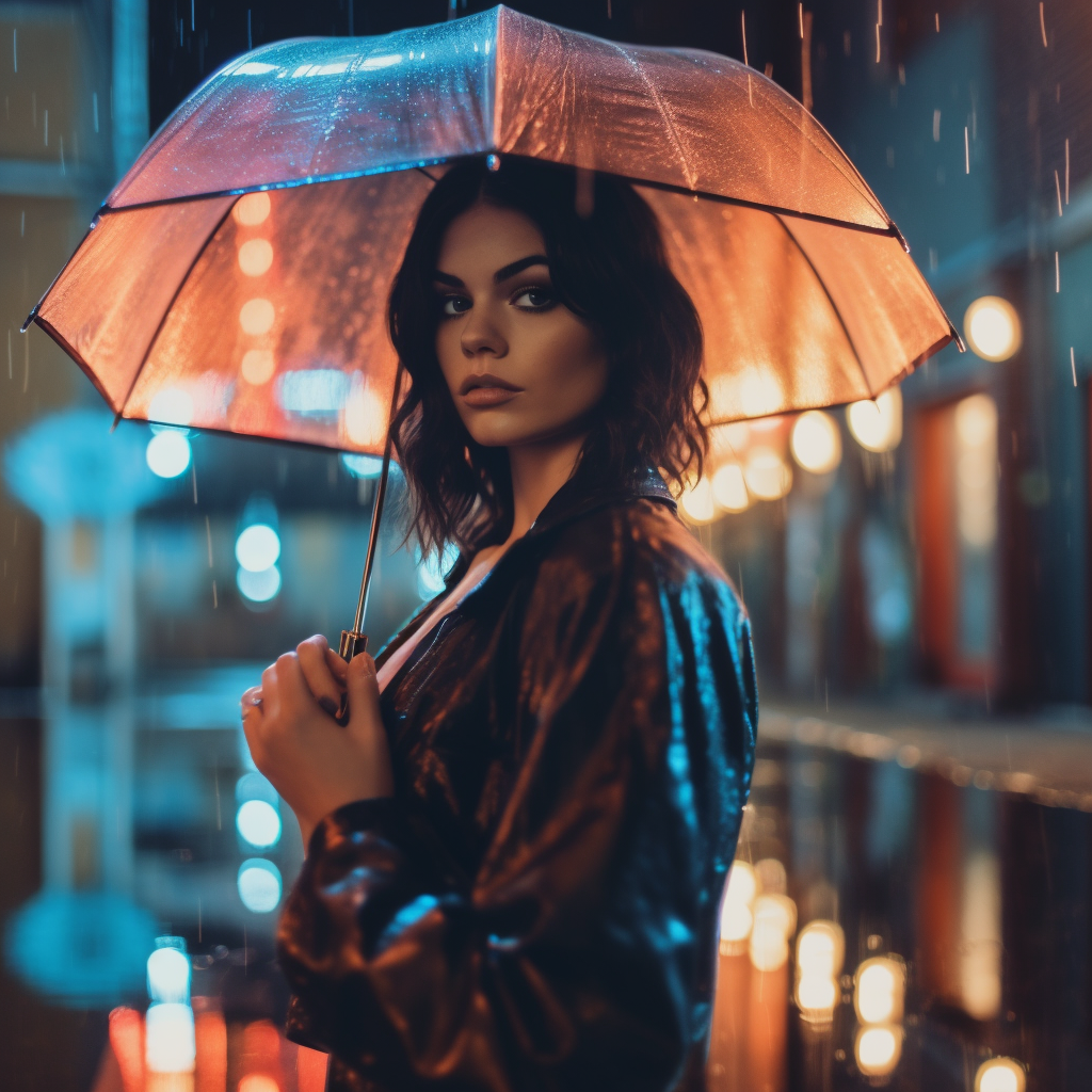 Neon Noir: A Rainy Mid-Journey Interlude