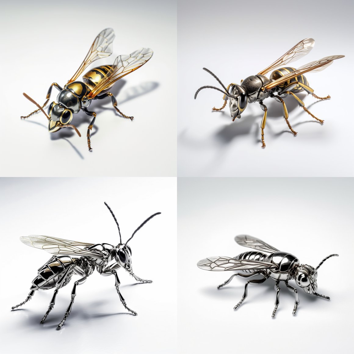 Chrome Wasp: Midway Beauty Closeup