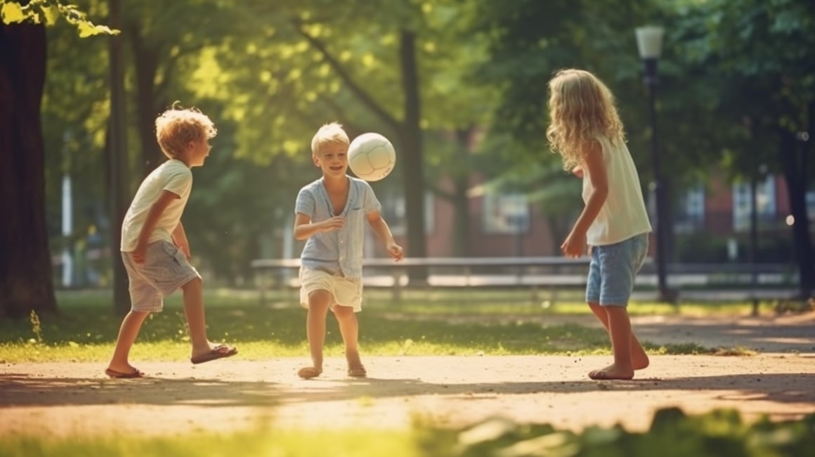 Summer Joy: Midsummer Playtime in the Park