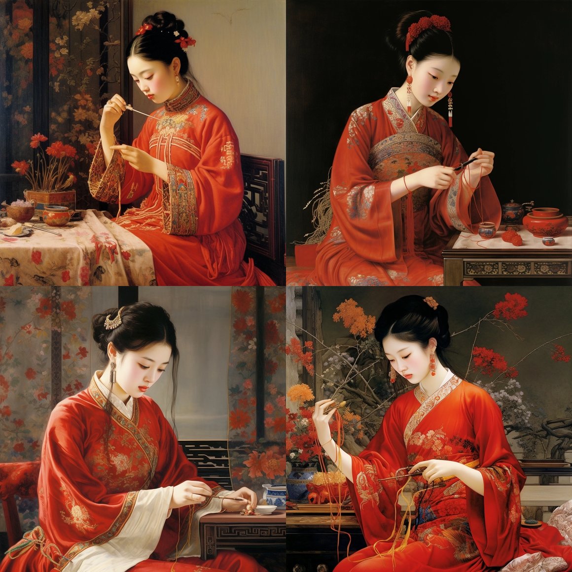A Tranquil Portrait of a Han Embroidery Artist