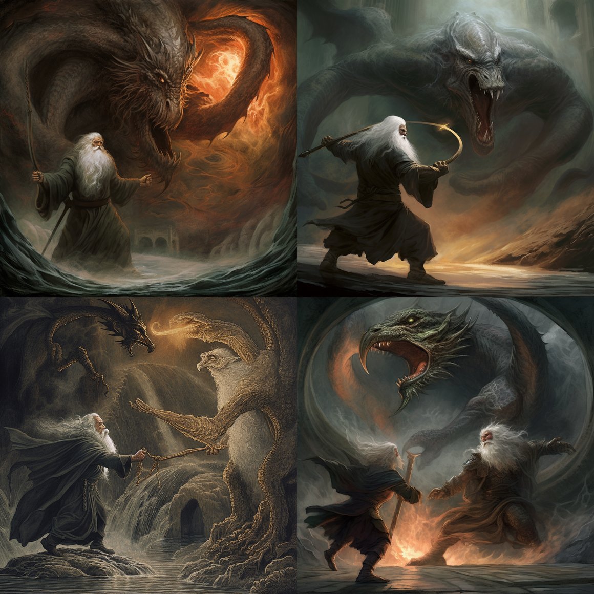 Clash on Khazad-dûm Bridge: Gandalf vs. Balrog