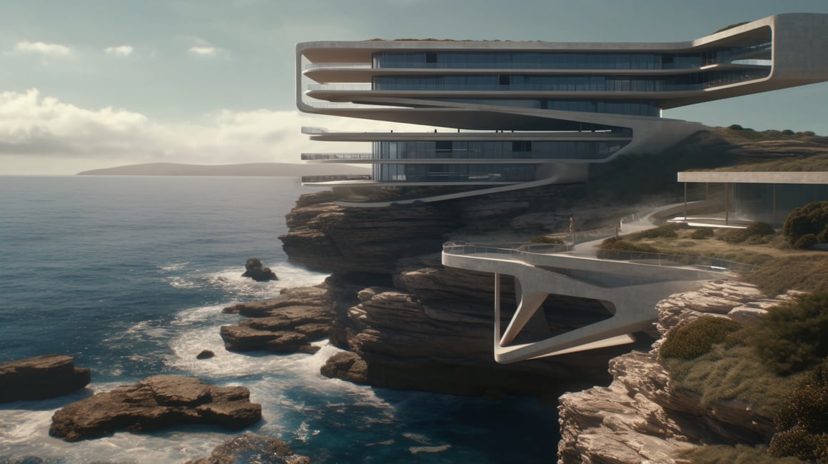 Cliffside Luxury Hotel Drone Photography Challenge