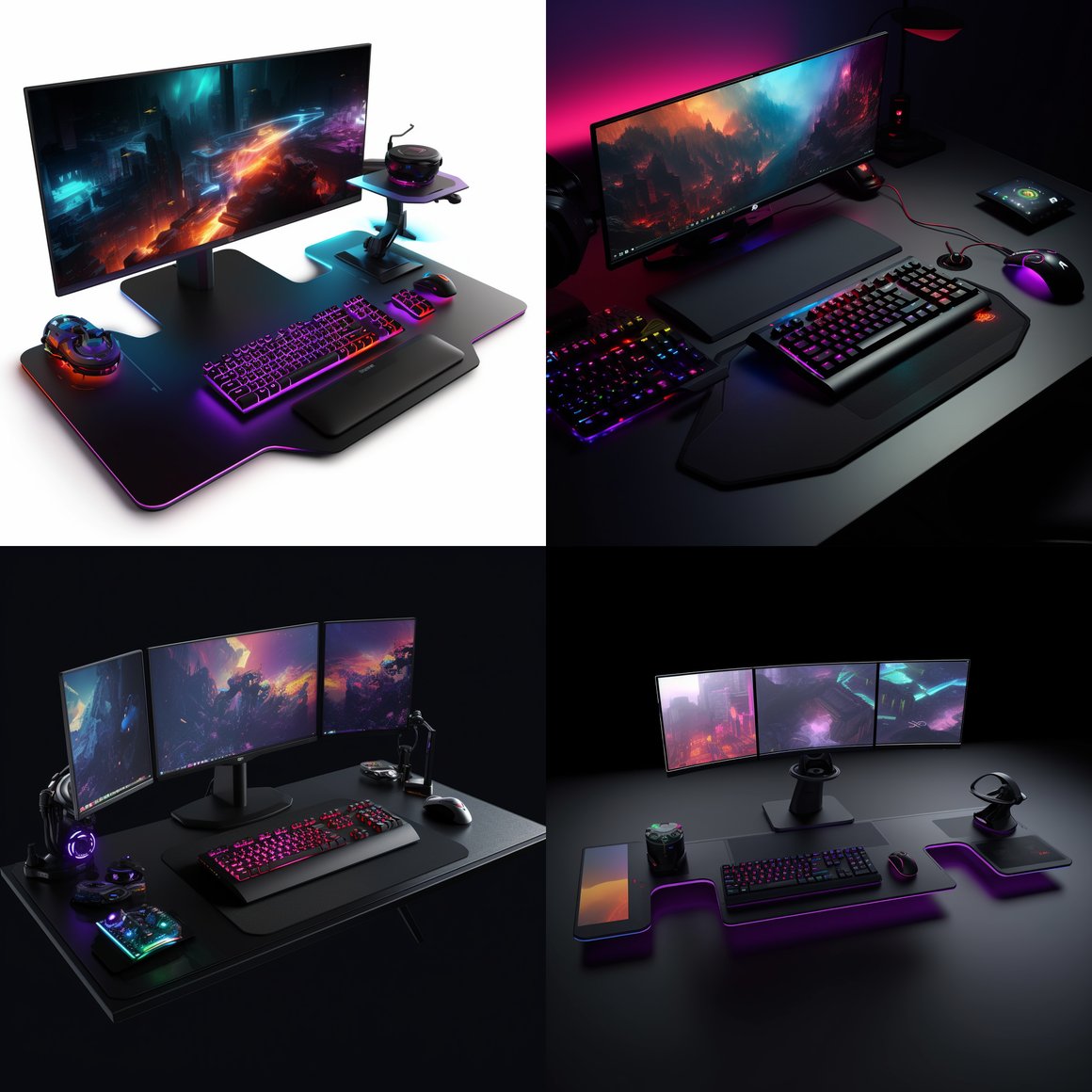 Midnight Gaming: Highlighting the Sleek Black Mousepad