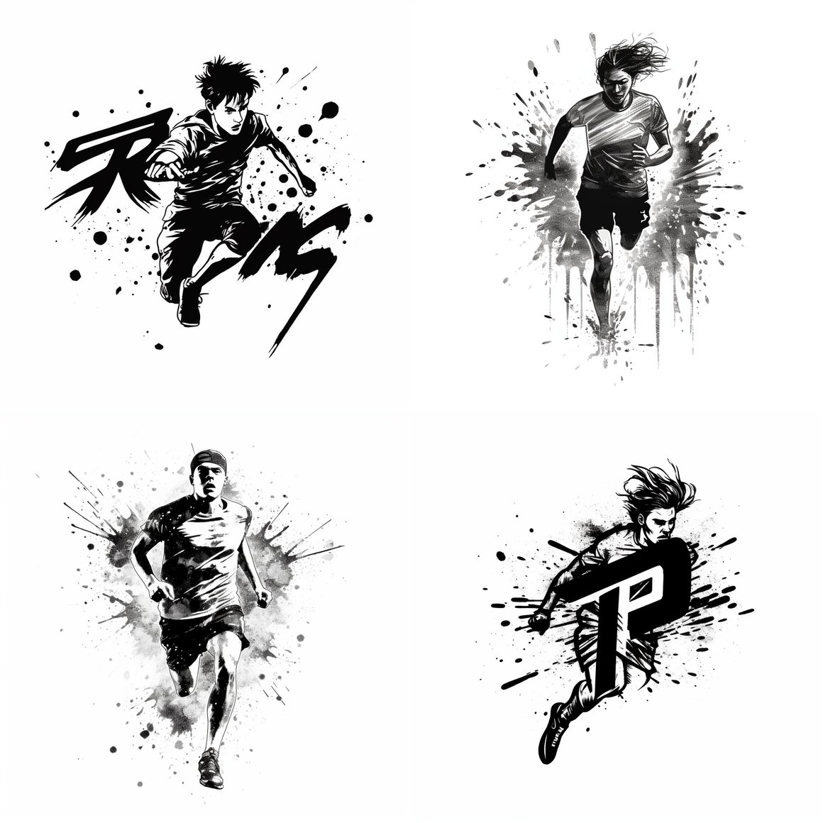 Retro Run: Mid-Point Typography Design