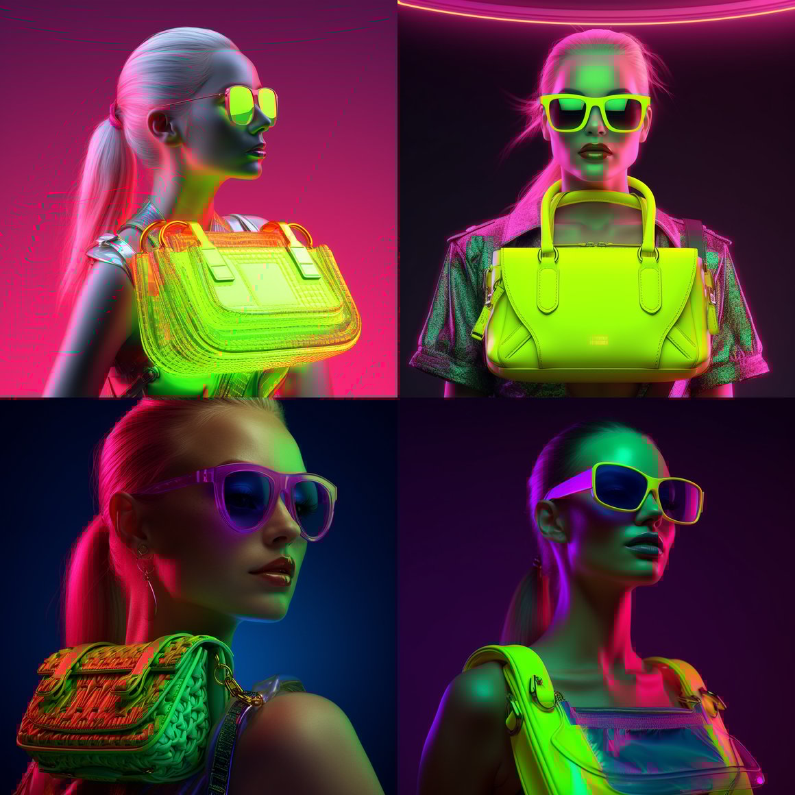 Neon Journey: A Midway Reflection in 3D