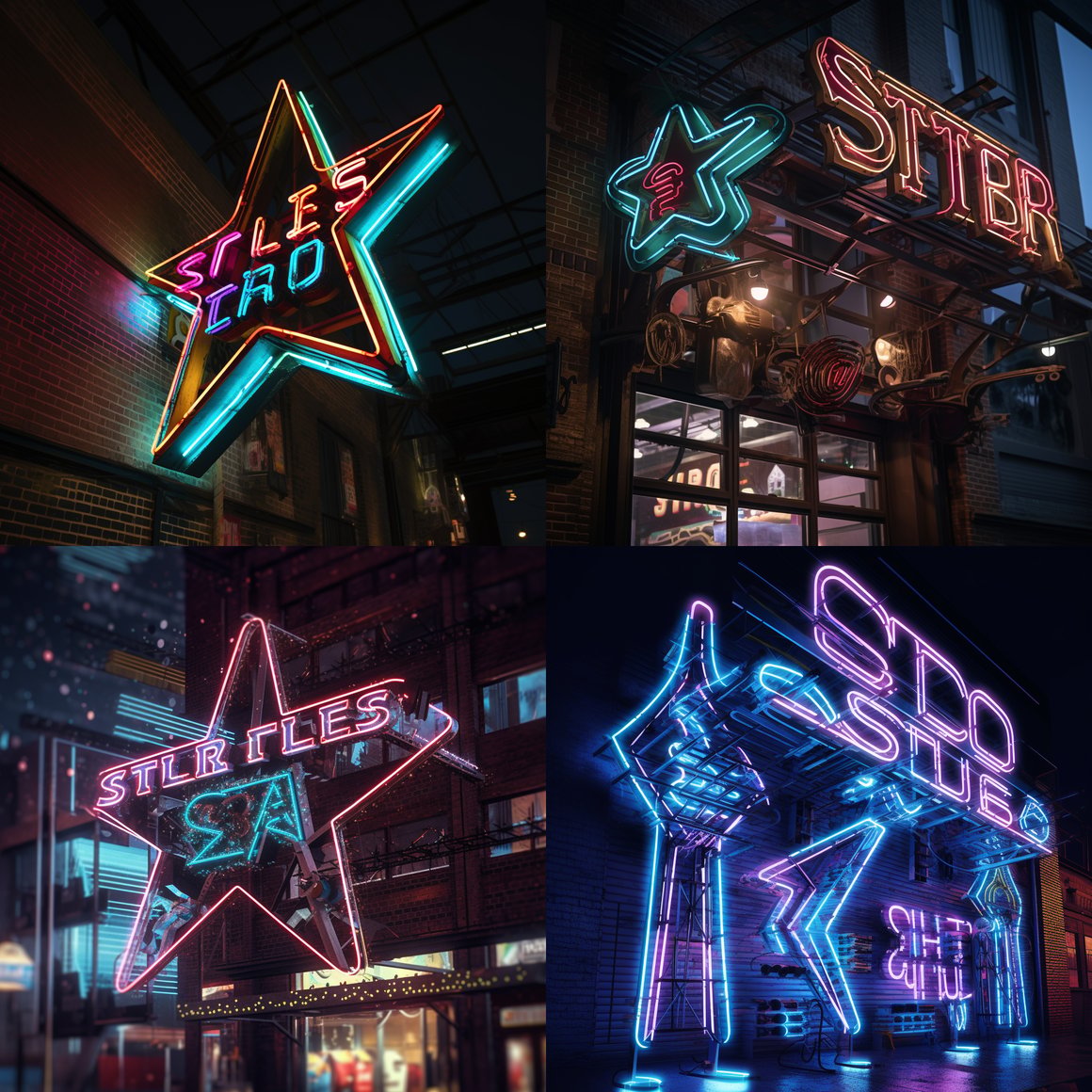 Designing the Neon Pixel-Art Storefront Sign for Star Bells Shop