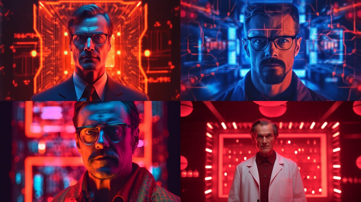 Neon Red Alert in Ultra HD Maximalism