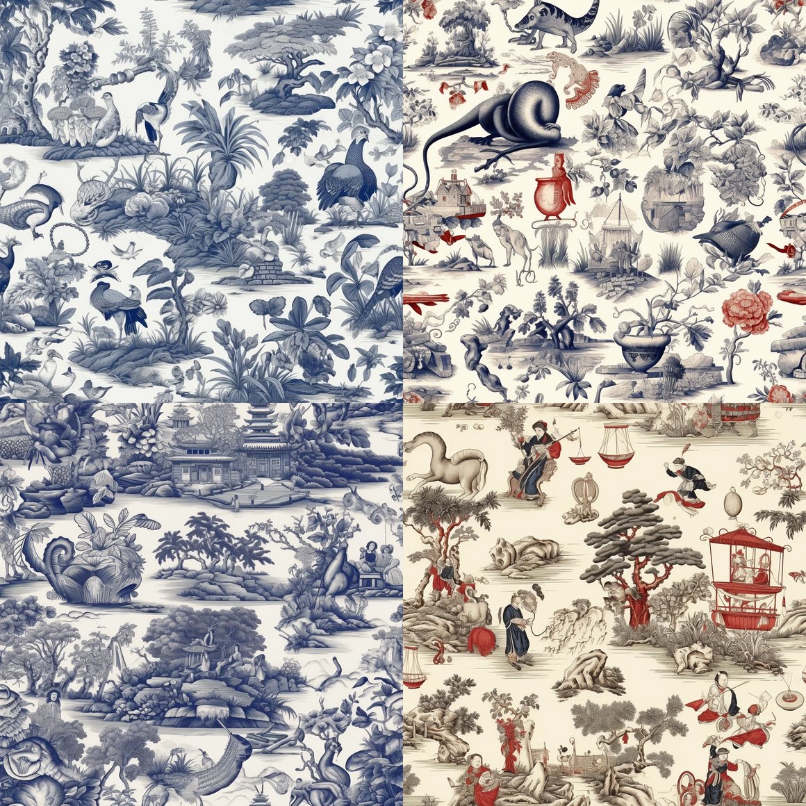 Chimeric Chinese Zodiac and Mythical Elements Wallpaper
