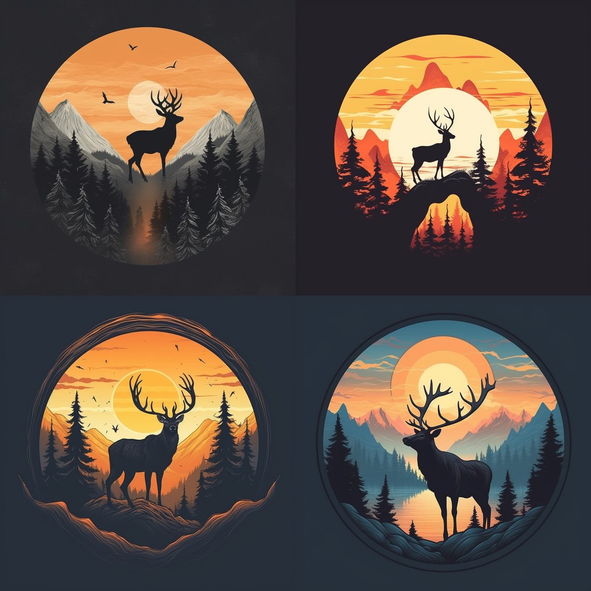 Nature's Silhouette: Wild Adventure Design Project