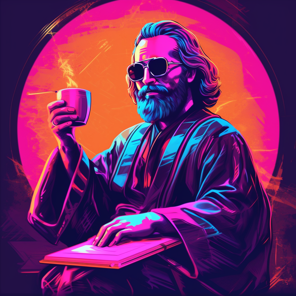 Neon Noir Night: Irenaeus's Coffee and Scripture Session