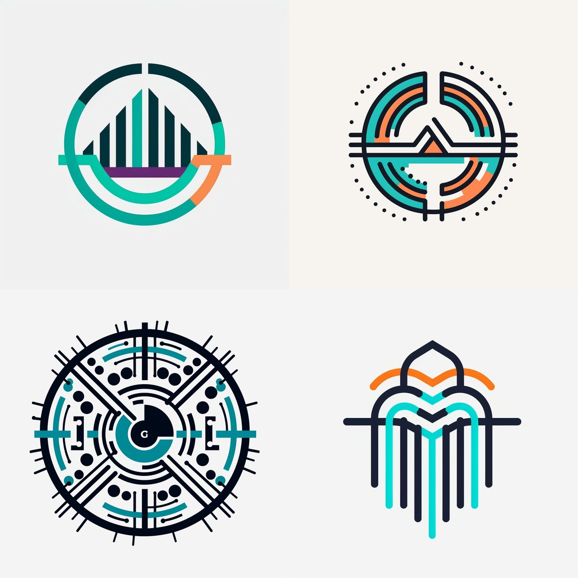 Designing Version 5.1 of Guardrails AI Technology Company Abstract Logo