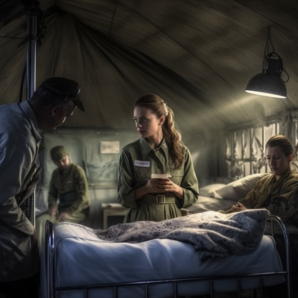 A Supermodel's Visit to a Military Field Hospital