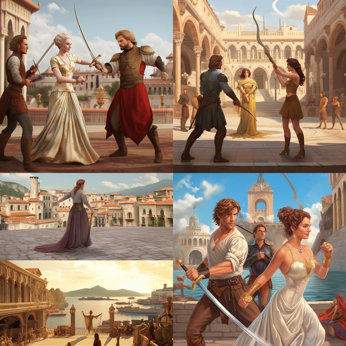 Clash of Titans: Epic Sword Fight Mashup in Westeros