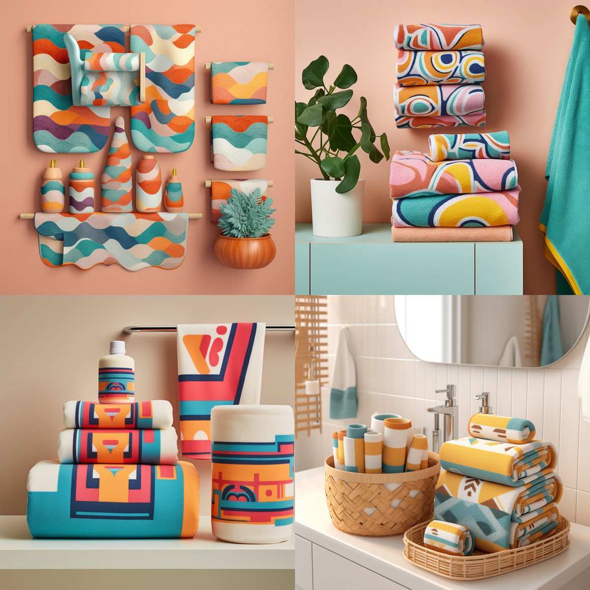 Mid-Travel Gen Z Styled Bathroom Towel Set Snapshot