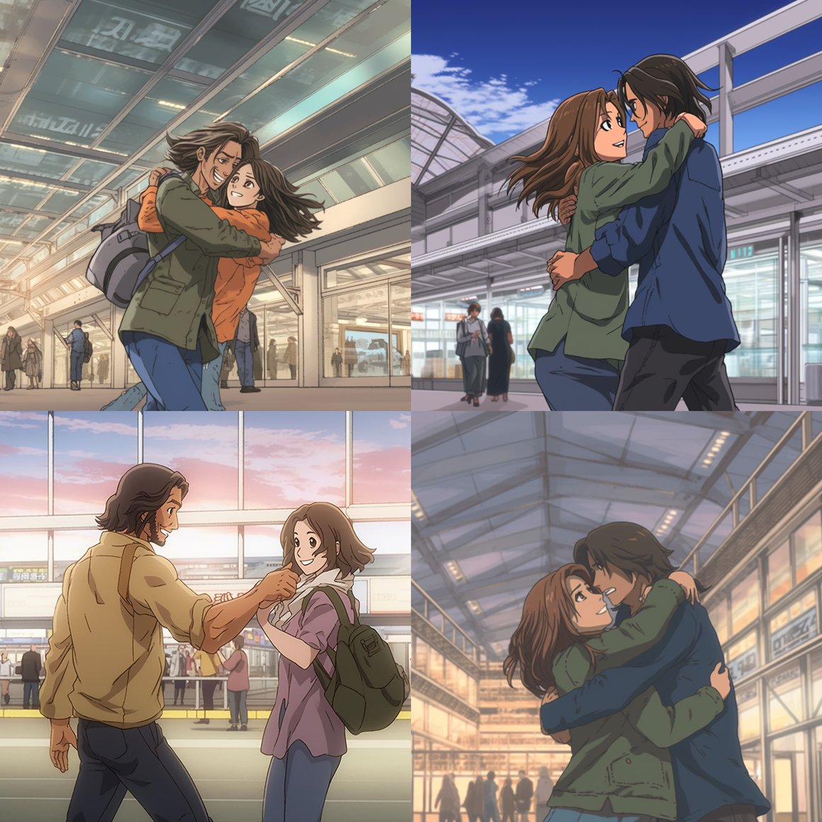 Reunion at Arrivals: An Anime Encounter