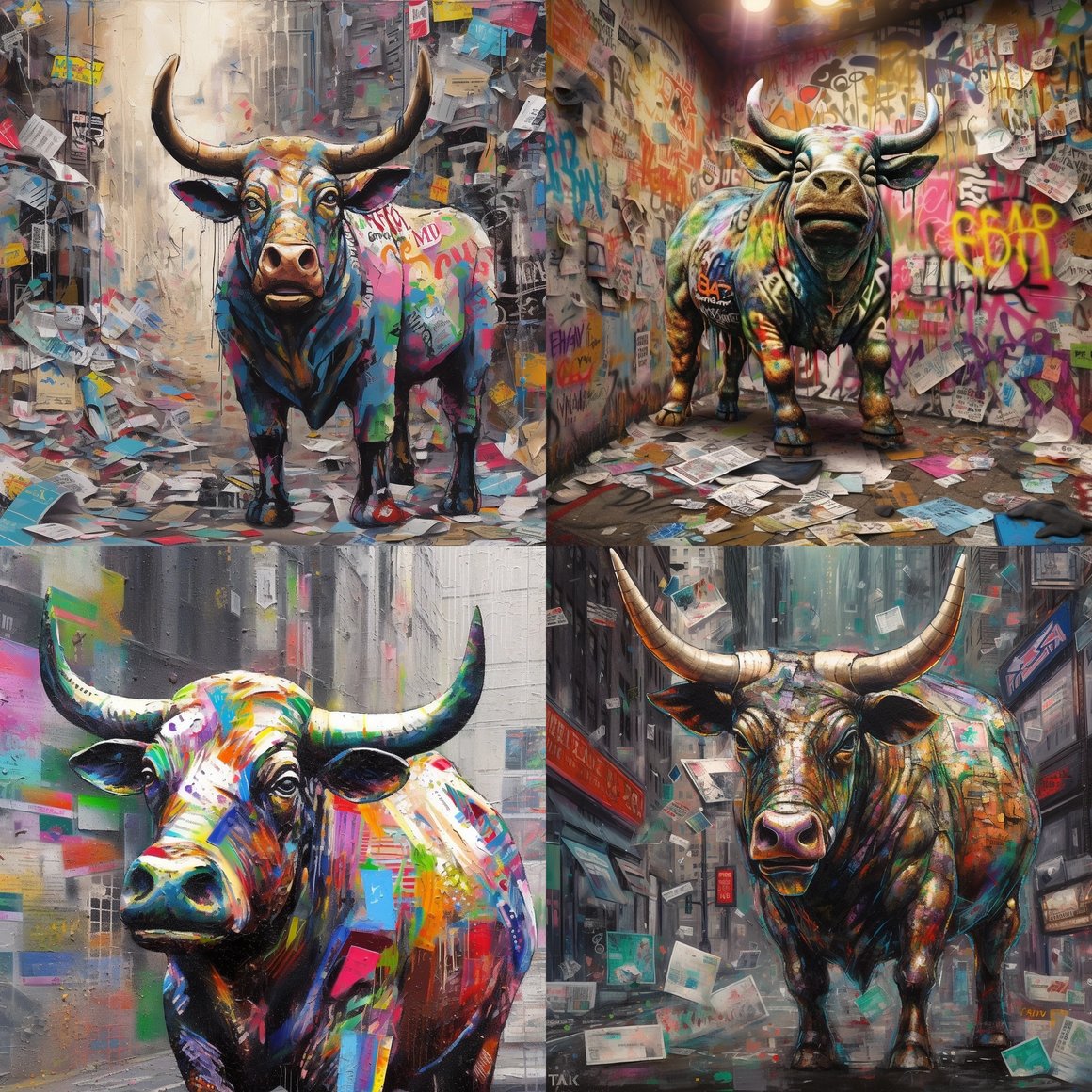 A Textured Realism Journey through Wall Street