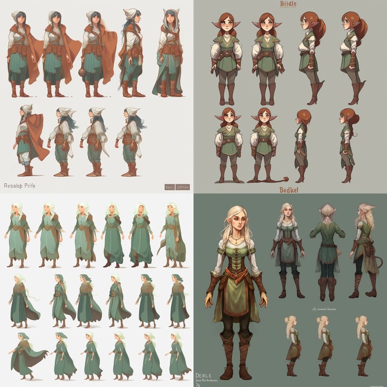 Female Elf Character Idle Animation Spritesheet v5 by Richard Bergh ...
