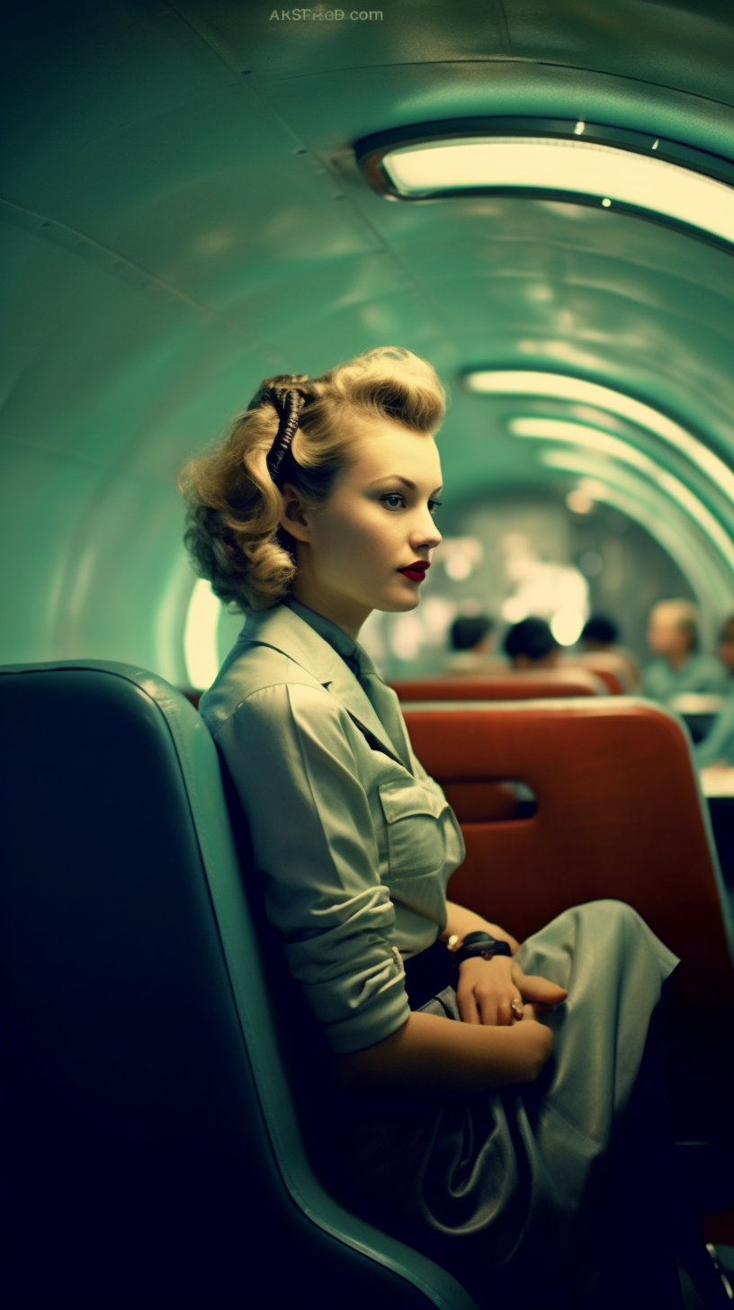 Retro Futuristic Space Voyage: A Cinematic Snapshot