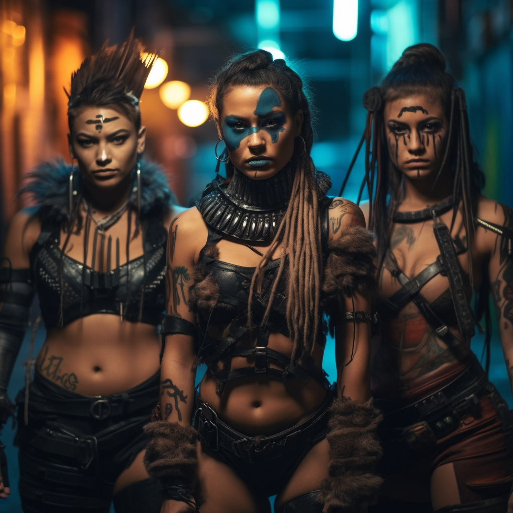 Post-Apocalyptic Native American Warrior Women