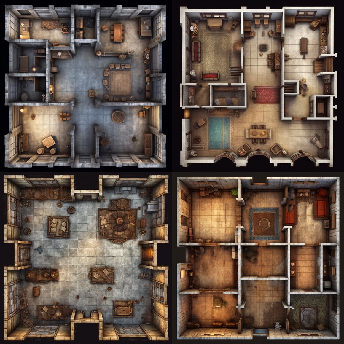 Empty Medieval Dungeon Floor Plan Design Prompt | NeoPrompt