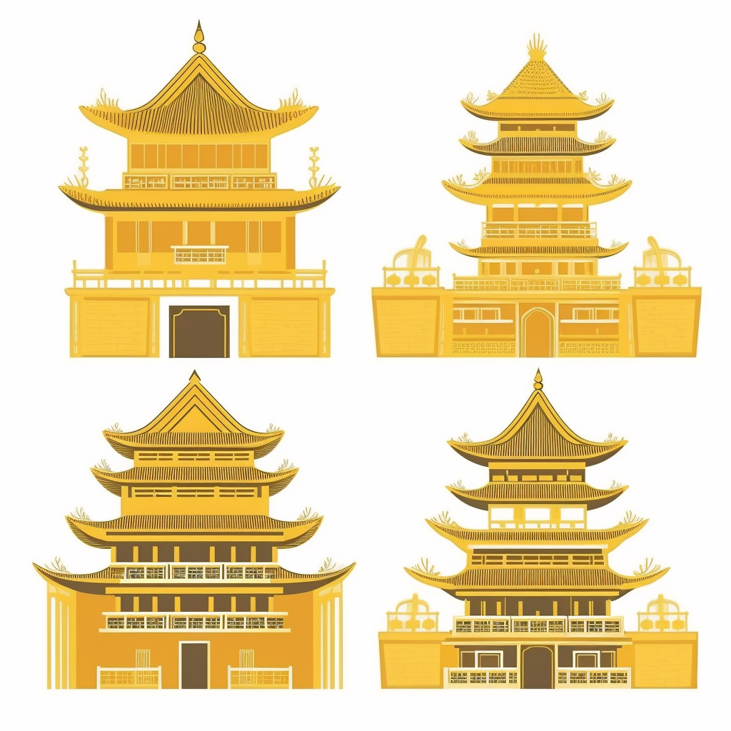Chinese Tiangong Palace Vector Illustration v5.1