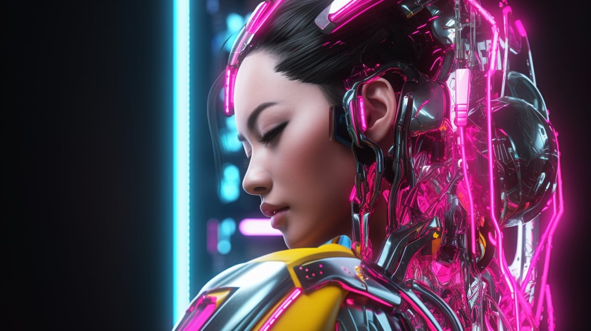 Neo-Tokyo Cyber Geisha: A Mid-Journey Digital Odyssey