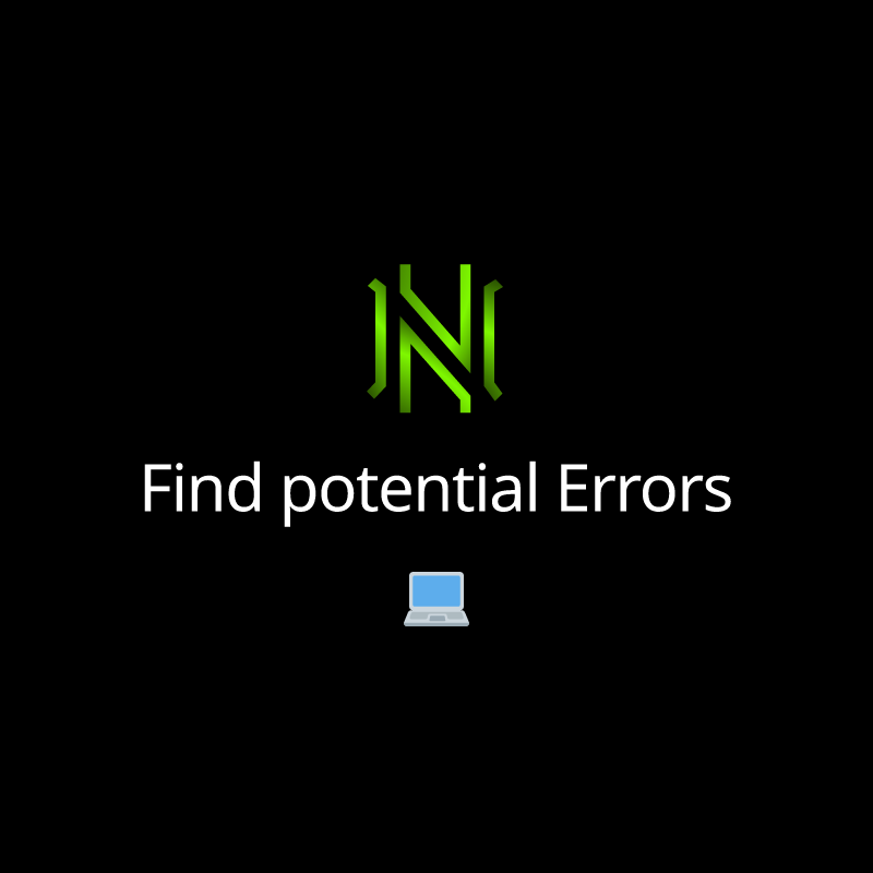Find potential Errors