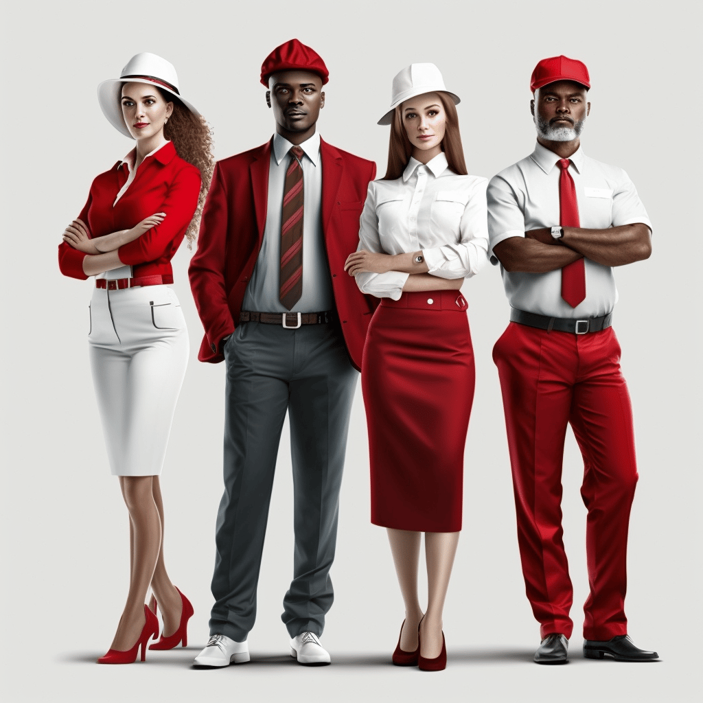 Hardworking Heroes: Realistic 4K Mid-Journey Group Photo