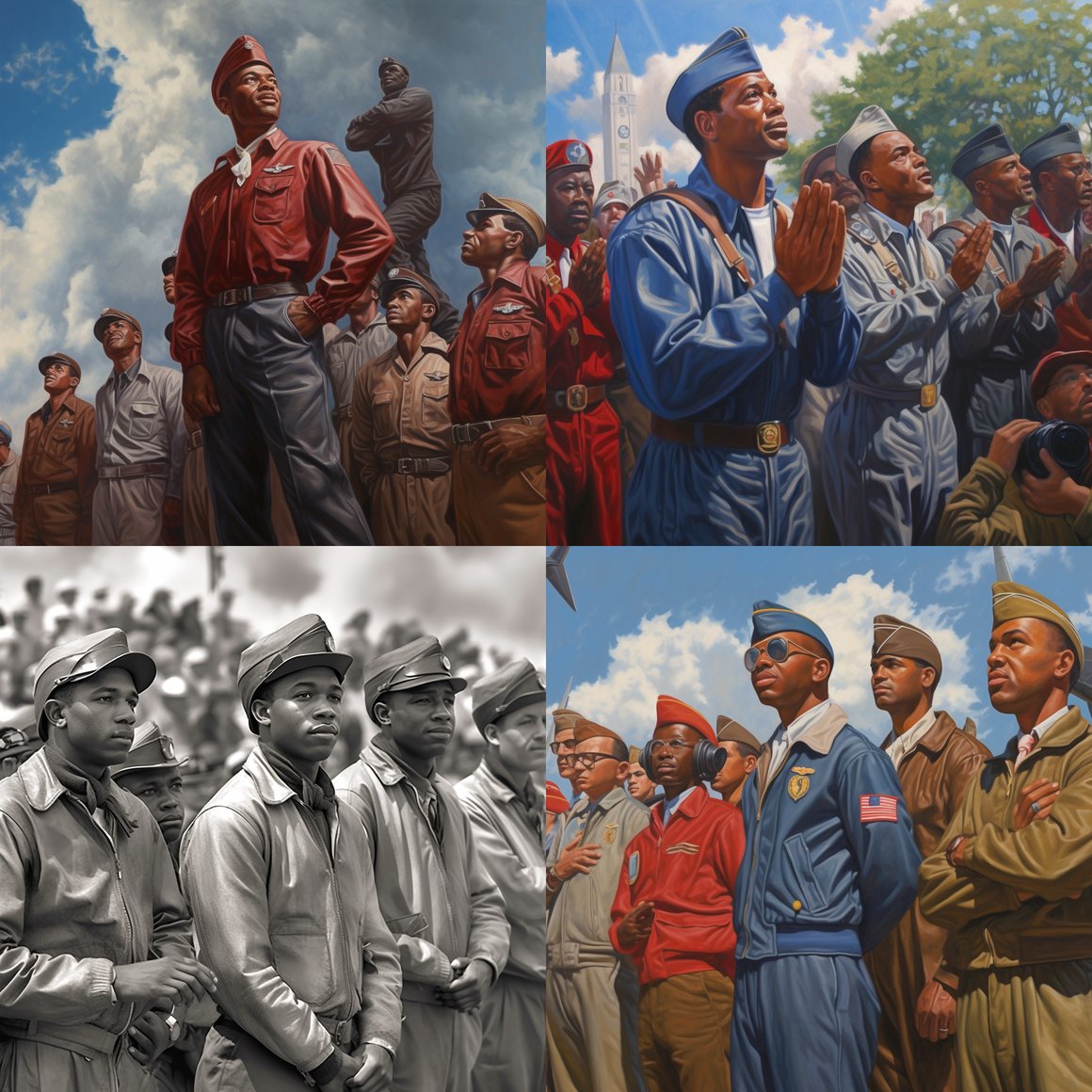 A Tuskegee Airmen Memorial Day Tribute in Don Stivers' Style