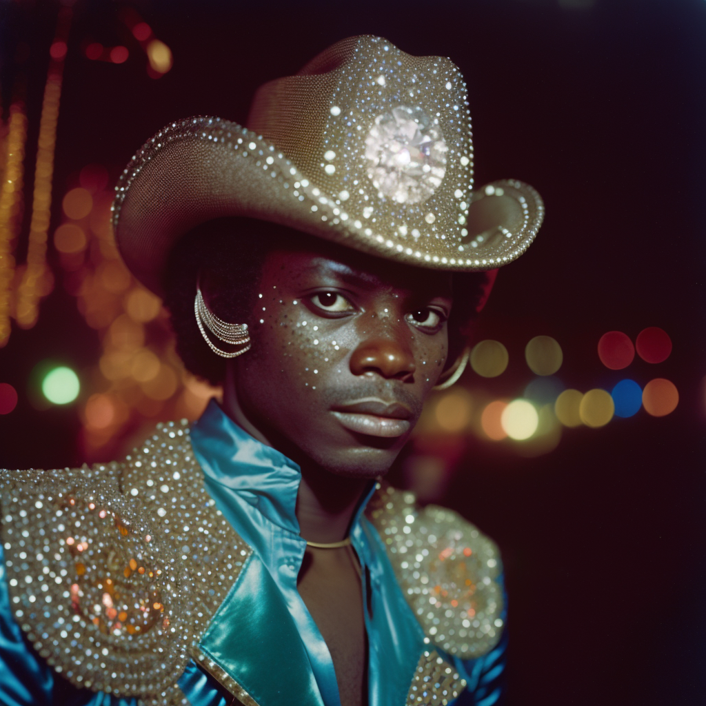 Retro Nigerian Cowboy: A Nostalgic Kodak Moment
