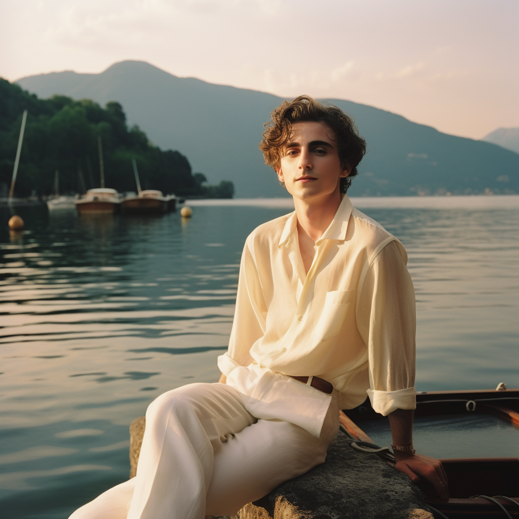 Summer Serenity with Timothee Chalamet at Lake Como