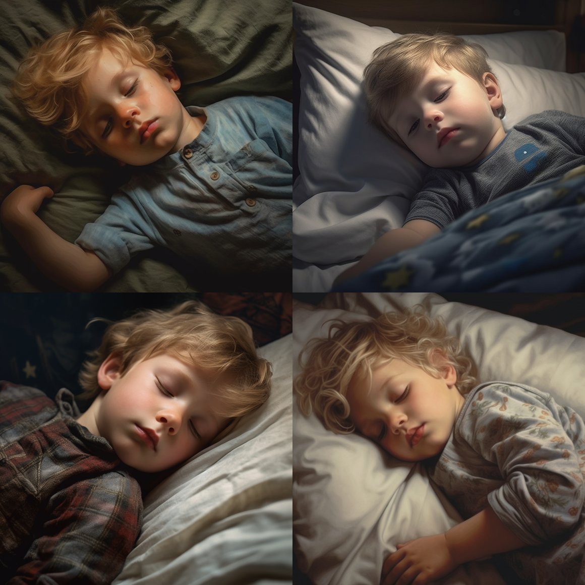 Midnight Dreams: A Two-Year-Old's Tranquil Slumber