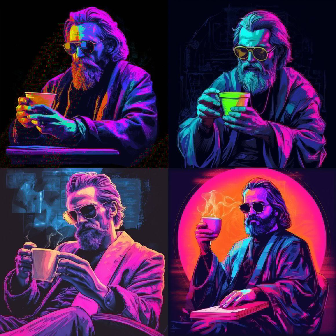 Neon Noir Night: Irenaeus's Coffee and Scripture Session
