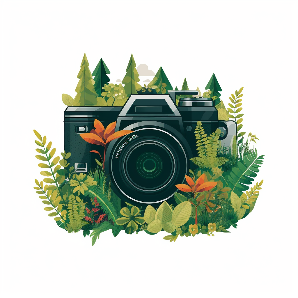 Nature Photography: A DSLR Camera Vector Design Journey