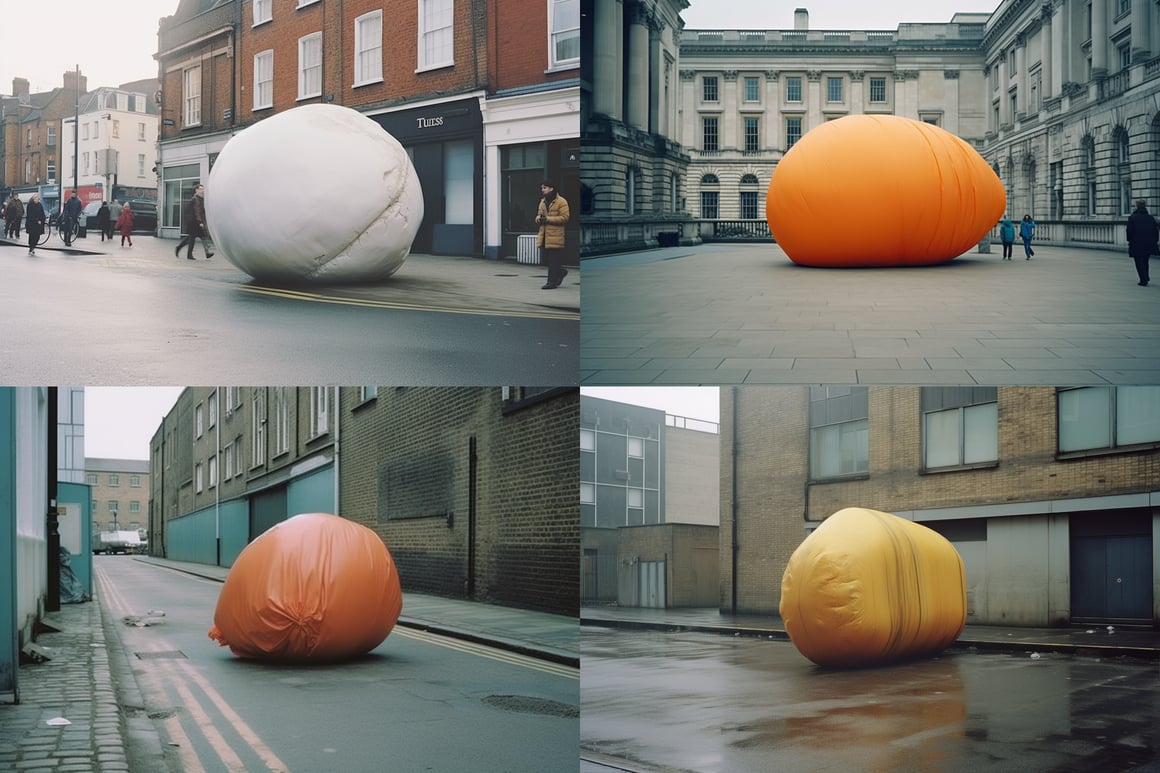 A Surreal Odyssey through 2040's UK in Colour and Squishy Oddities