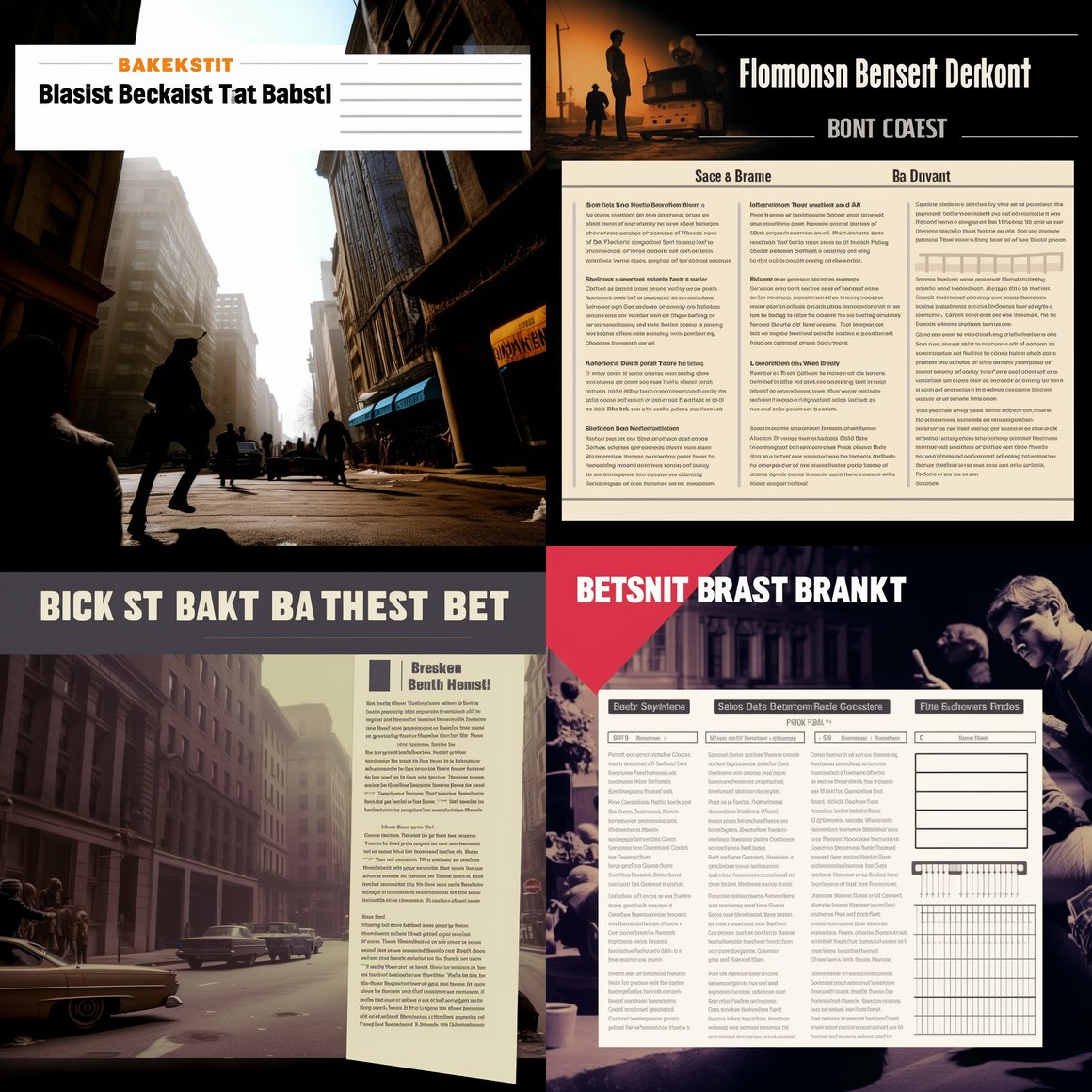 1970s Bank Heist Storyboard & Script Breakdown PowerPoint Template