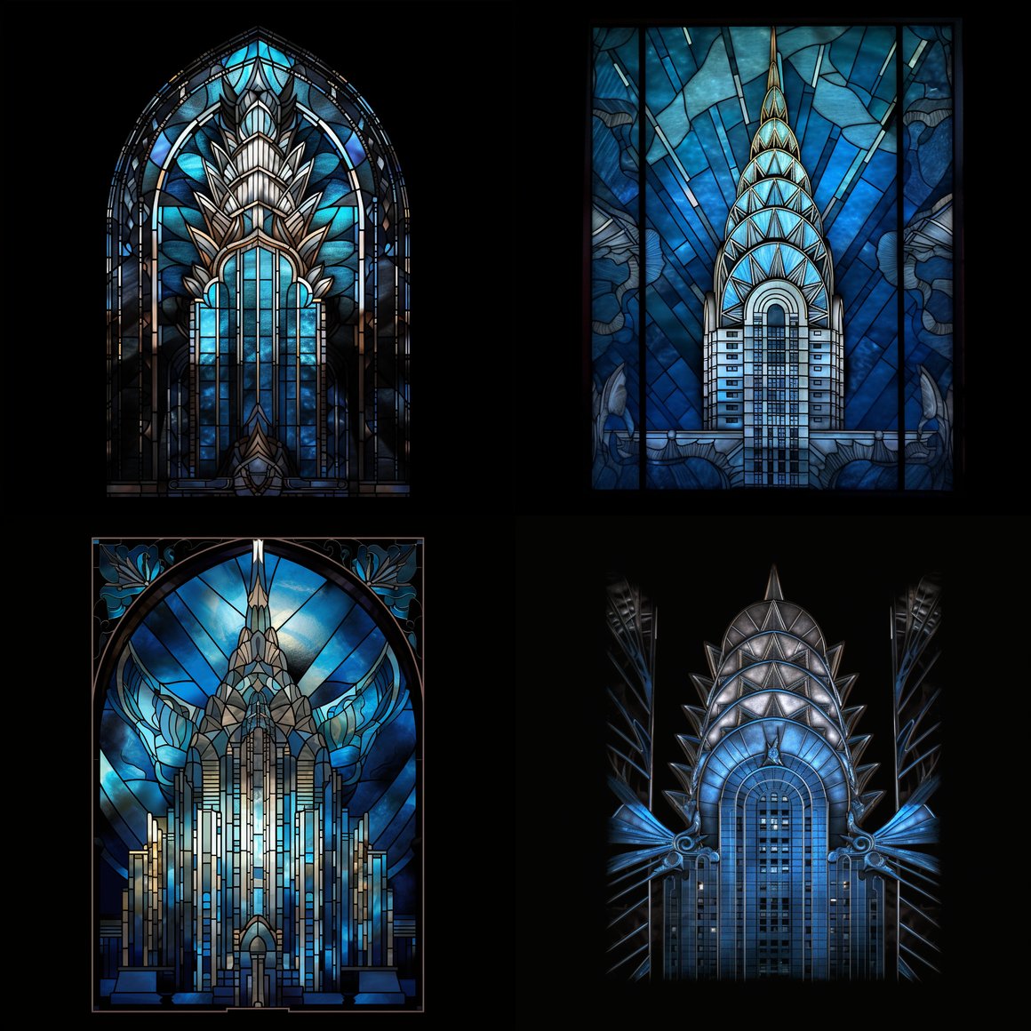 Chrysler Building Stained Glass Artwork