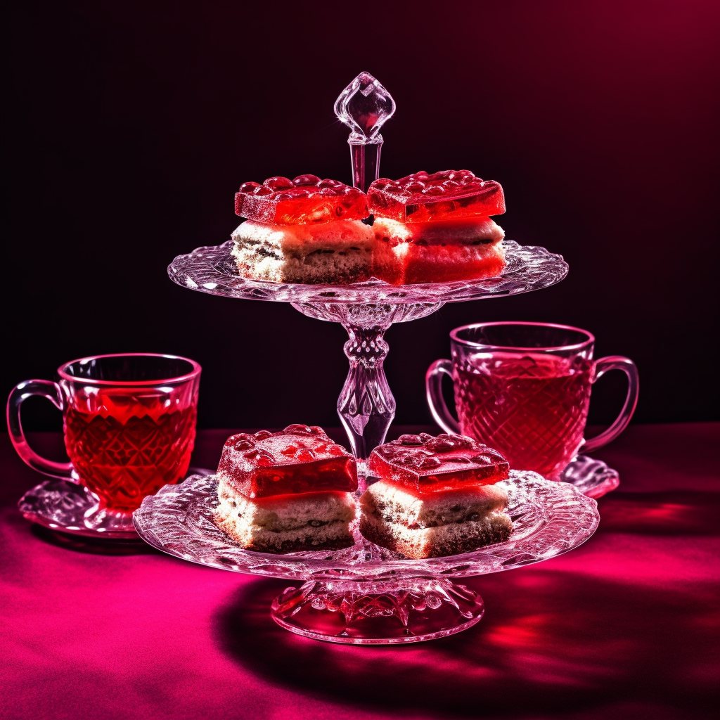 A Surreal Journey through Vintage Elegance and Gelatin Delights