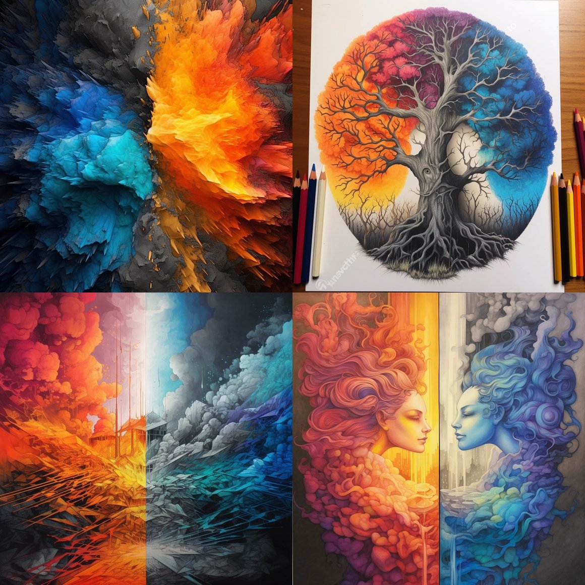 Chromatic Dichotomy: Fusion of Color and Greyscale