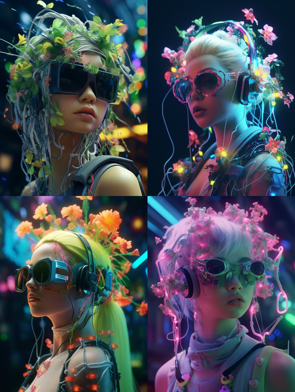 Neon Cyborg: An Exquisite Fusion in 3D