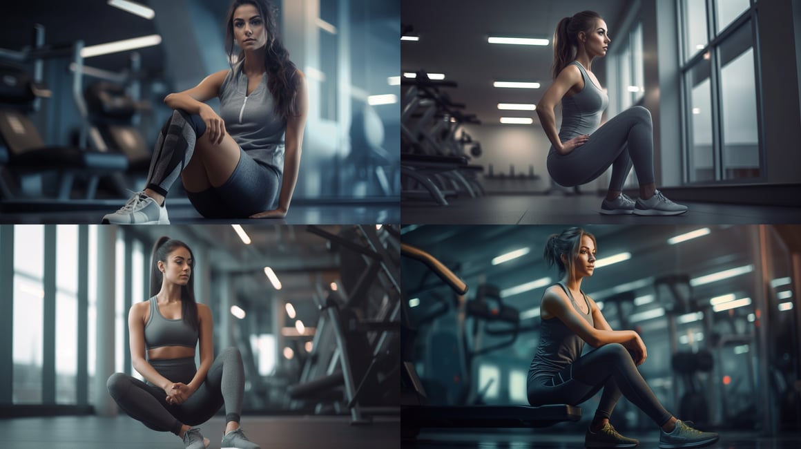 Mid-Workout Reflection in High Definition