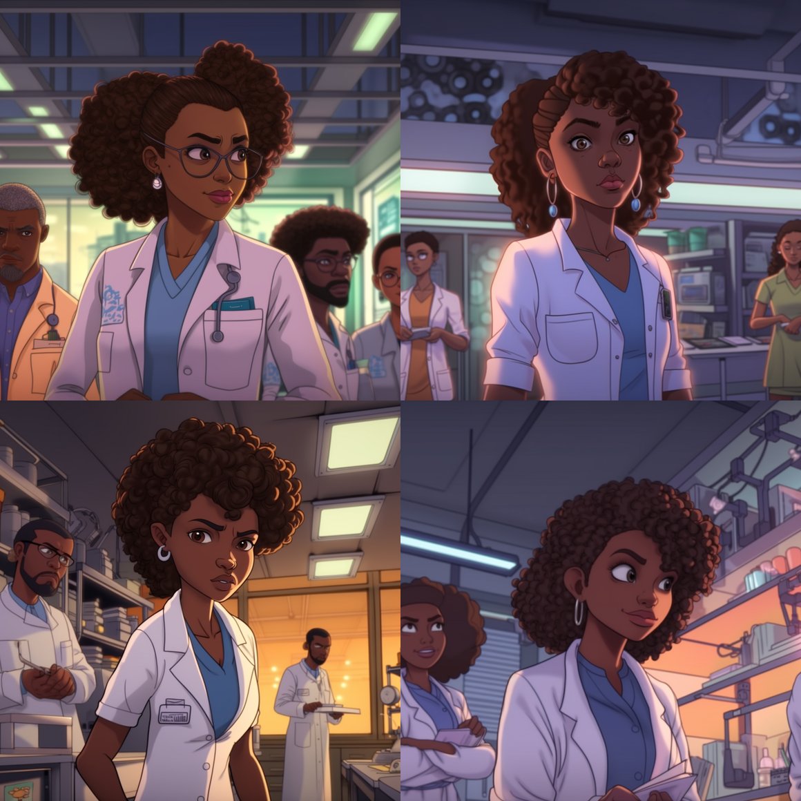 Revolution in Science: 4K Animated Urban Lab Action