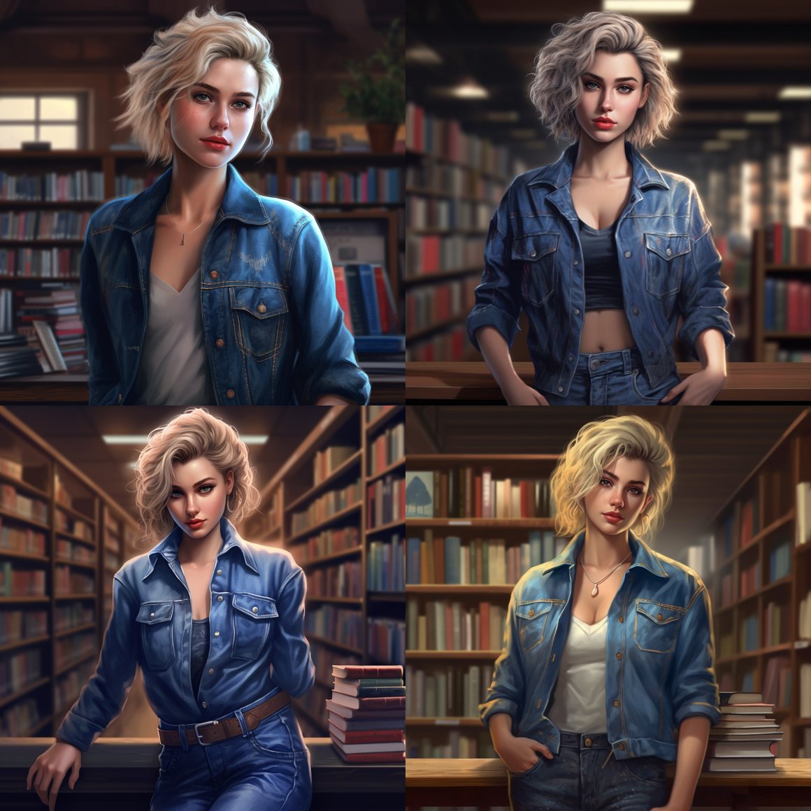 A Stylish Library Encounter