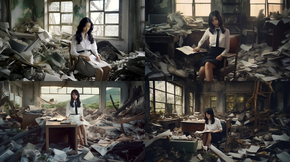Sudden Collapse in the Deserted Office: Mid-trip Chronicle