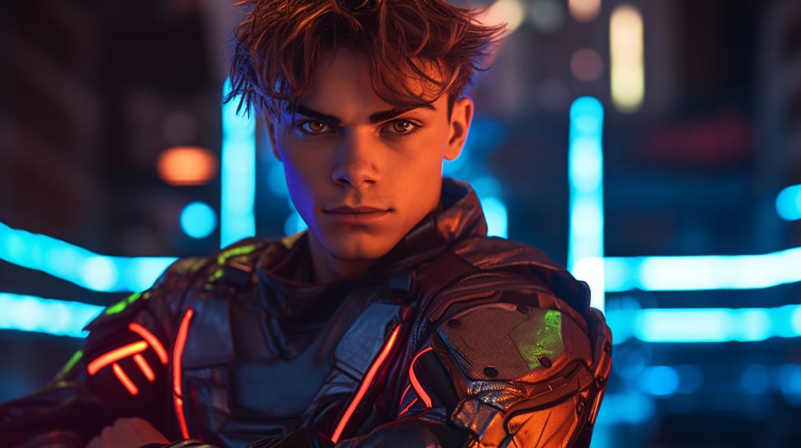 Neon Nights: The Emergence of a Superhero