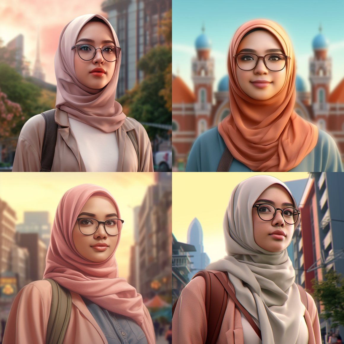 Detailed 8K Realistic Image of a Young Malay University Student